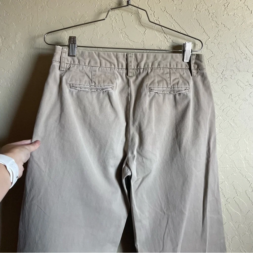 J. Crew Wide-leg denim‎ trouser In Khaki